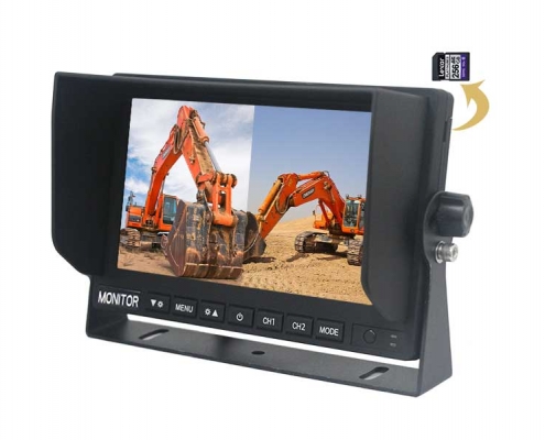 CM-709HQ2 7Inch 2CH Split view 1080P DVR Car Monitor