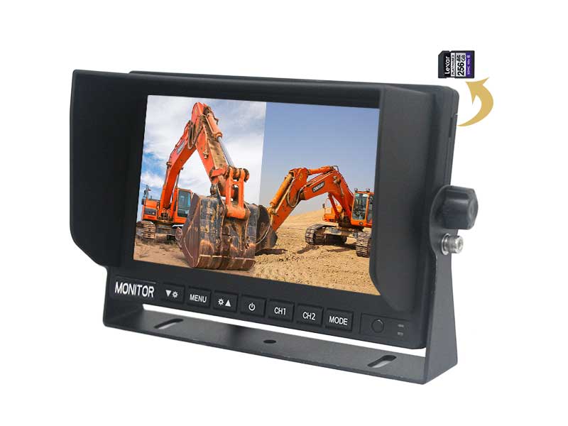 CM-709HQ2 7Inch 2CH Split view 1080P DVR Car Monitor