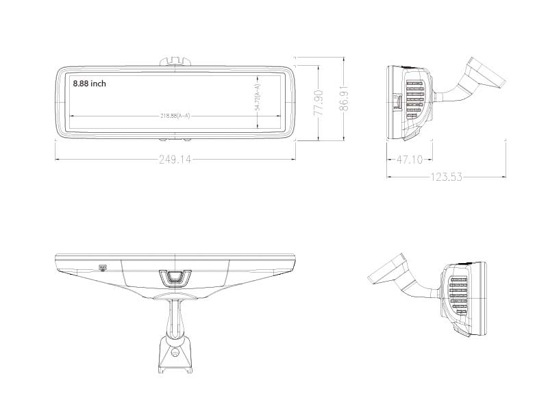 T95-mirror size