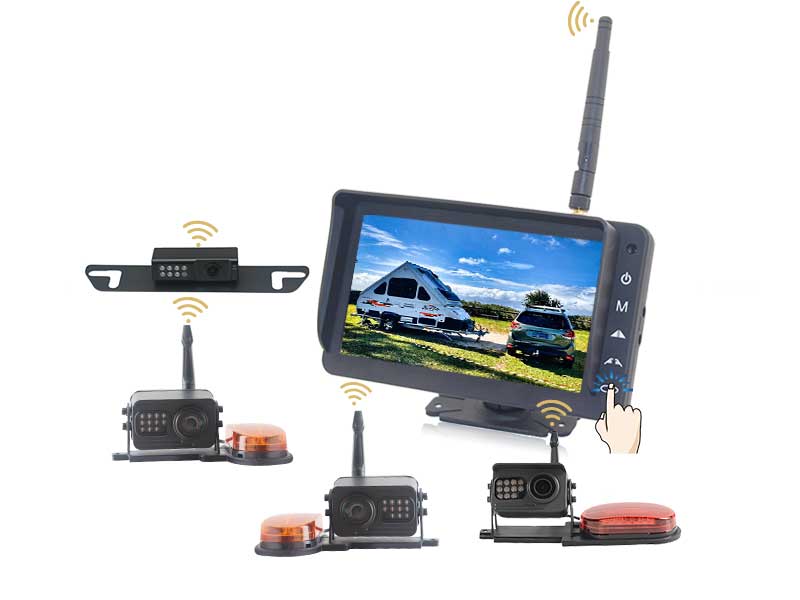 Aotop 7'' 2.4G Digital Wireless DVR System for RV/ Travel Trailers