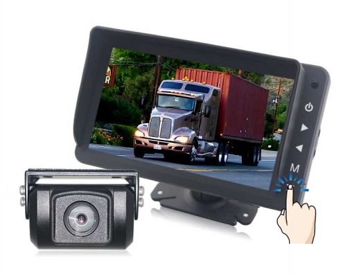 RCS-718M-AHD 7” Touch Button AHD Monitor System with 1080p rear view camera