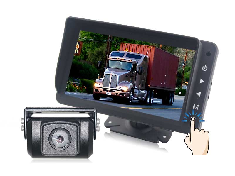 RCS-718M-AHD 7” Touch Button AHD Monitor System with 1080p rear view camera