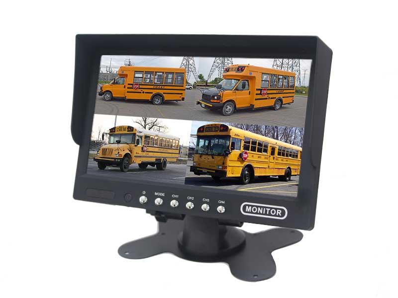 CM-700MQ 7 Inch Quad Monitor for Enhanced Truck Safety，aotop