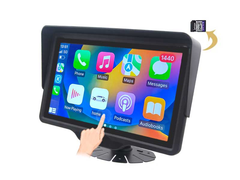 10.1inch CarPlay Monitor Built-in DVR 4CH recording, aotop CarPlay Monitor, touch screen